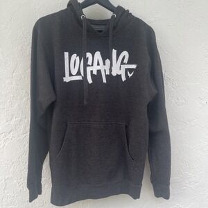 Logan Paul Logang Maverick Hoodie Mens Hooded Sweatshirt Small S Dark Gray
